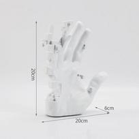 20cm Modern Decoration Mosaic Sculpture Hand Model Resin Abstract Figurine Home Desktop Decor  Fashion Study Office Statue balta