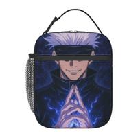 Custom S-Satorues G-Gojoes Thermal Insulated Lunch Bag Resuable Bento Box for Work School Travel Multifunction Food Tote Bags One Size