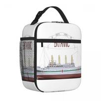 Bestselling HMHS Britannic Three Compartment Compact Lunch Bag Staff Lunch Sports Lunch Bag One Size