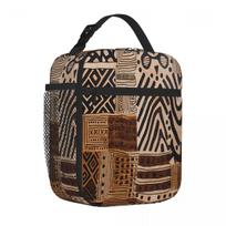 Bestselling Zaharu Sanaa African Bold Color Bento Bag Fishing Trip Nylon Lunch Bag One Size