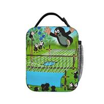 Czech Cartoon Krtek Mole Lunch Bag  Casual Lunch Box School Portable Thermal Lunch Bags For Child Oxford Graphic Cooler Bag One Size