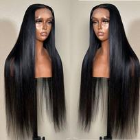 5X5 HD Lace Wig,Bleach Knots Virgin Human Hair Glueless, Cuticle Aligned Peruvian Hair HD Lace Frontal Wigs for Black Women (as the picture,10 inches)