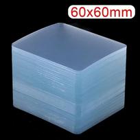 Ultra-strong Glue Double Sided Adhesive Tape Transparent Square Wall Stickers Patch for Bathroom Seamless Waterproof Nano Tapes (as the picture,20PCS&1mm)