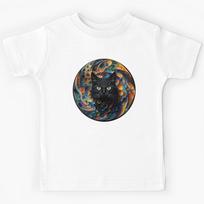 Cat Noir #964 | Black Cat Kids T-Shirt 120