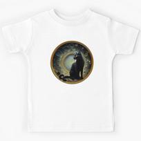 Cat Noir #1372 | Black Cat Kids T-Shirt 100