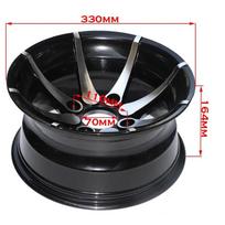 2 vnt. 12 colių aliuminio lydinio ratlankiai keturračiams, visureigiams, apžvalgos transporto priemonėms, visureigiams priekiniai/galiniai ratlankiai 2 Pcs Front rims
