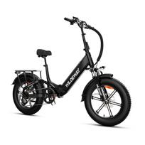 WILDEWAY TORPEDO Folding Electric Bike,48V 15Ah Removable Battery, Full Suspension juoda