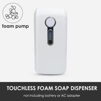 1000ml Plastic Wall-Mounted Double Automatic Foaming Hand Soap Dispenser with Refillable Bottle for Office Use