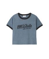 1993 Studio Lettering Ringer Crop T-Shirt_Vintage Blue Vintage Blue/Free