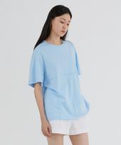 Modern Able Raw Edge T-Shirt - Sky Blue Free