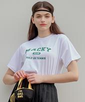 Mackie Club Short Sleeve T-Shirt White-Green Free