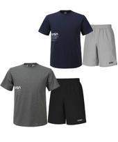 Nasa Unisex Cotton Round Neck Short Sleeve T-Shirt + Woven Spandex Shorts Set [2 Colors] 95