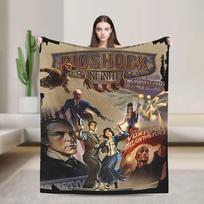 BioShock 2 Remastered Warm Soft Blankets Decorative Plush Throw Blanket Comfortable Bedroom Flannel Bedspread Sofa Bed Cover Size: 75*100cm, Weight: 230 GSM