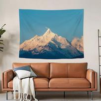 Japanese Snow Mountain Landscape Wall Tapestry Fuji View Print Wall Hanging for Bedroom Living Room Dorm Decor 100X70CM