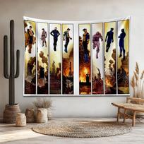 Invincible Multiverse Mark Grayson Anime Tapestry Superhero Comic Cool Aesthetic Room Decor For Bedroom Dorm Large Tapestry 100X70CM