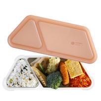 CB Japan Foodman Bento Slim Can be Carried Locking System for Secure Double Sealing to Prevent DSK Box, 400ml, Antibacterial, Terracotta, Design,