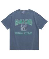 Maha Grid University Pigment Tee Navy(Mg2Cmmt531A) Navy/L