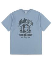 Maha Grid Two Skull Rock Tee Blue(Mg2Emmt510A) Blue/S
