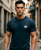 Jeneleolwogseu G-25-Ss-718 Printed Short Sleeve T-Shirt_Dark Navy Dark Navy/5Xl