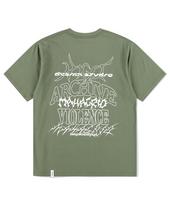 Maha Grid Multi-Logo Tee Khaki(Mg2Emmt516A) Khaki/M