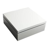Miyoshi Lacquerware Honpo Bento 1 Made in Kishu Lunch New Sports Cherry Blossom Kasane Simple Box, 1-Person, Tier, 6-inch, White, 1300ml, Japan, balta