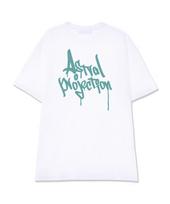 Astral Projection Pen Graffiti Lettering Logo Supima Cotton Round Neck Short Sleeve T-Shirt_White L
