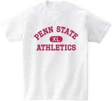 Awesome Us (23Ss) Penn State Logo Viva Magenta Short Sleeve T-Shirt White Xl/Free