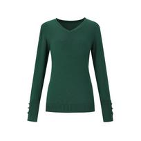 Sup V-Neck Sleeve Button Knit (Oyalkt3) M-Beige(26)/Fff