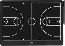 16-inch Basketball Coaching Board Portable Erasable Pro Strategy Training Teaching Competition Command Drawing Pad 16in white