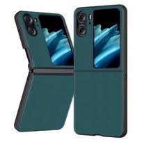Shockproof Leather Capa For Oppo Find N2 Flip Case For Oppo Find N2 Flip Phone Case Ultra Thin Anti -Knock Soft Tpu Edge Funda Find N2 Flip žalia