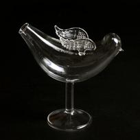 300ml Naujo stiliaus paukščio kokteilių taurė Naktinio klubo apsvaigimo stiklinė Speciali vyno maišymo taurė Molekulinio šalto gėrimo vaisių sorbeto puodelis 1 Piece Birds Glass 300ml black