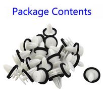 Trim Panel Clips Car Door Retainers W713297-S300 White 20 Pcs For Ford