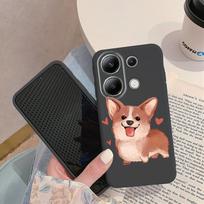 Corgi raštuotas minkštas silikoninis dėklas, skirtas Samsung A55 A35 M35 S24 Xiaomi Redmi Note 13 Pro iPhone Huawei Honor Realme fotoaparato apsauginis dangtelis Samsung Galaxy S9 Plus
