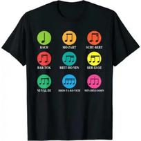 Classic Composers Classical Music Musical Notes T-Shirt Aesthetic Clothes Women Men Music Lover Graphic Tee Tops Punk Outfits S juoda
