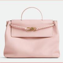 Family Explosion Style Andiamo Handbag Gold-plated Chain 2025 New Style Vintage High-grade Sense Women's Tote Bag 26x34x15cm šviesiai rausvos spalvos