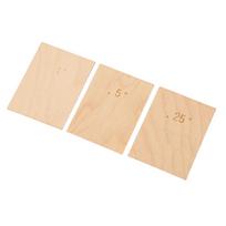 3Pcs Guitar Neck Shim Maple Wood 0.25 degrees  0.5 degrees  1 degrees  Guitar Neck Plate Gasket Set for Bolt Fixing
