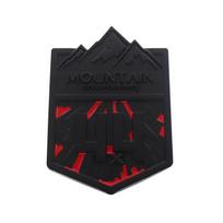 3D Car Styling 4X4 Mountain Cross Country 4WD for Car Fender Side trunk Nameplate Decal Emblem Badge Sticker black-red