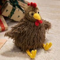 Soft yellow chick doll plush toy big cock hen doll child companionship soothing rag doll 28cm（0.3kg） ruda