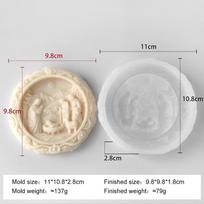 DIY Jesus Family Silicone Mold Handmade Scented Candle Plaster Decoration Crafts Mold Soap Making Supplies