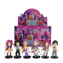 6 vnt./rinkinys su dėžute KPop Demono Medžiotojai Superžvaigždė Rumi Mira Zoe Akrilas PVC Veiksmo Figūrėlė Žaislas Anime Figūrėlė Lėlė Gerbėjams Dovana