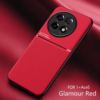 Non-Slip Texture Shockproof Case For OnePlus 13 13R Ace 5 Pro Soft TPU Frame PU Leather Plastic Magnetic Phone Cover Fundas OnePlus 13