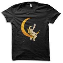 Spaceman Man On The Moon NASA Rocket Funny Geeky T-Shirt M5868 XL