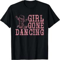 Texas Line Dancing Rodeo Cowboy Gift Line Dance T-Shirt S juoda