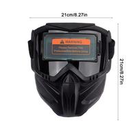 Auto Darkening Welding Mask For Arc Weld Grind Cut Solar Power Welder Mask True Color Lens Large View Welding Helmet