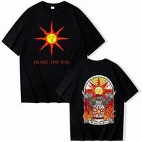 2026 Dark Souls Praise The Sun Tshirt Man Women Harajuku Oneck Summer Casual Shirt XL