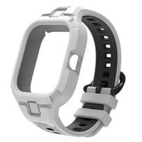 Pakeičiama juosta išmaniesiems laikrodžiams Universalus silikoninis keičiamasis dirželis Lankstus sportinio laikrodžio dirželis laikrodžiui watch watch4 gray