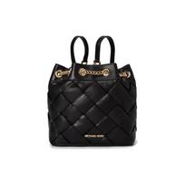 Michael Kors MK Regina Vintage Stitching Small Backpack Women backpack Black 35H1GU7B5U-001 Shopping Bag Set(Basic Set+Shopping Bag)
