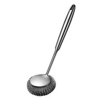 Professional Stainless Steel Scrub Cleaning Brush with Comfortable Handle 1