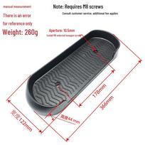 Universalūs dideli elipsinio treniruoklio ir laiptų kopimo staklių pedalai - sporto įranga Single universal black plastic foot pedal juoda