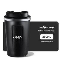 Jeep automobiliui Kavos puodelis Termos puodelis 304 nerūdijančio plieno Nešiojamas puodelis Jeep Grand Cherokee Wrangler JK Gladiator Compass